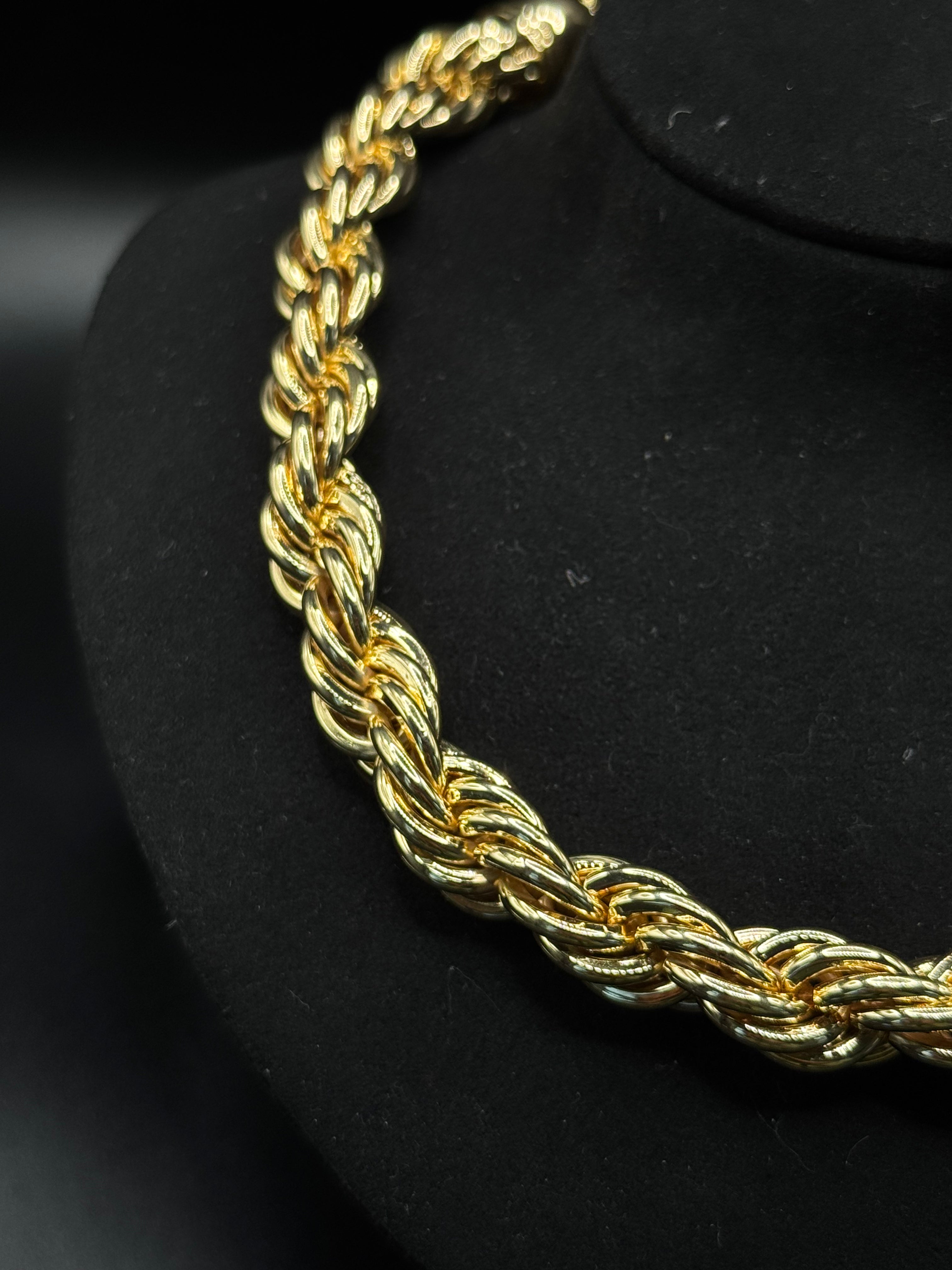 18K Gold-Plated Twisted Maxi Necklace