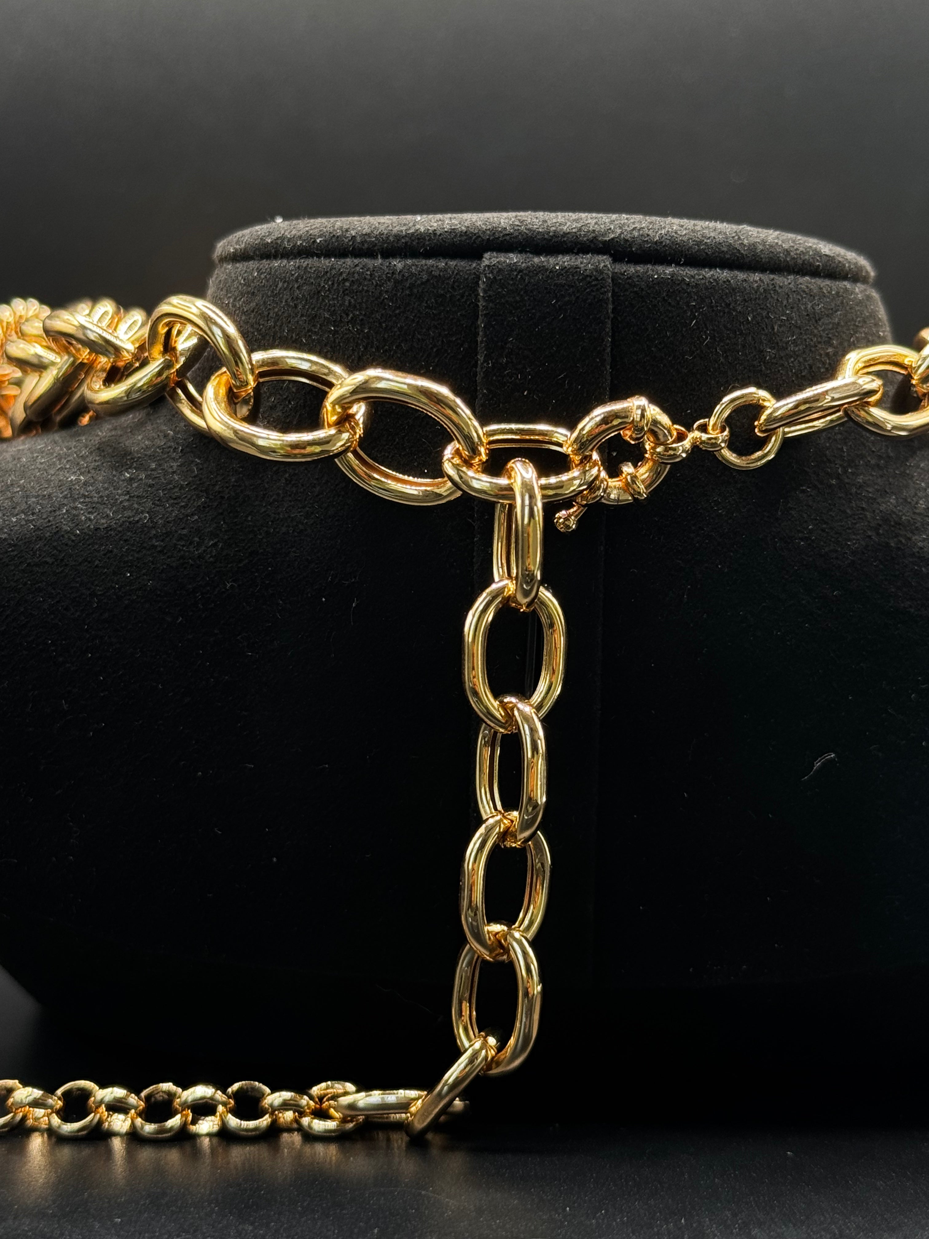 18K Gold-Plated Maxi Interlinked Chain Necklace