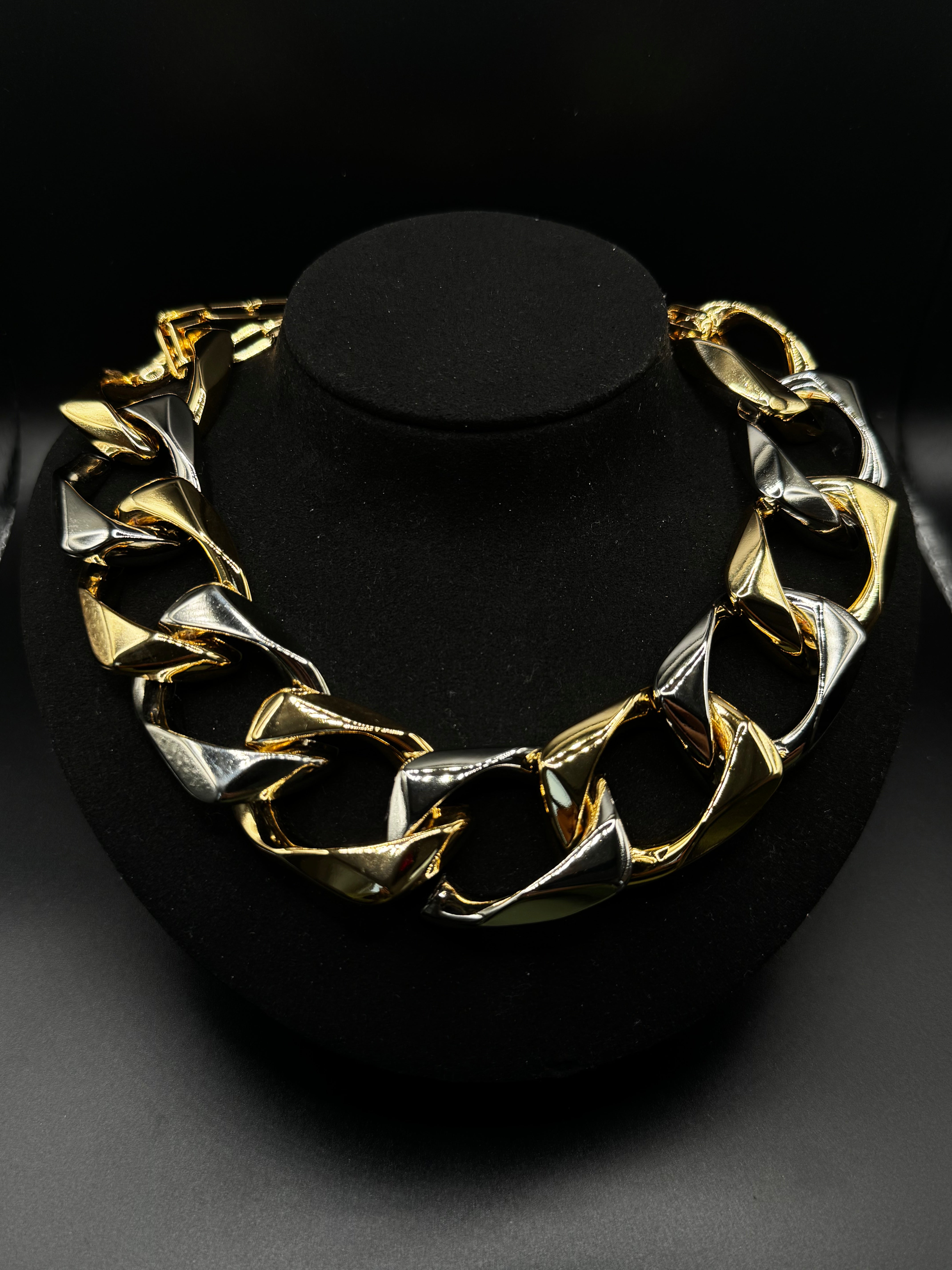 Maxi Link Necklace with Dual Plating