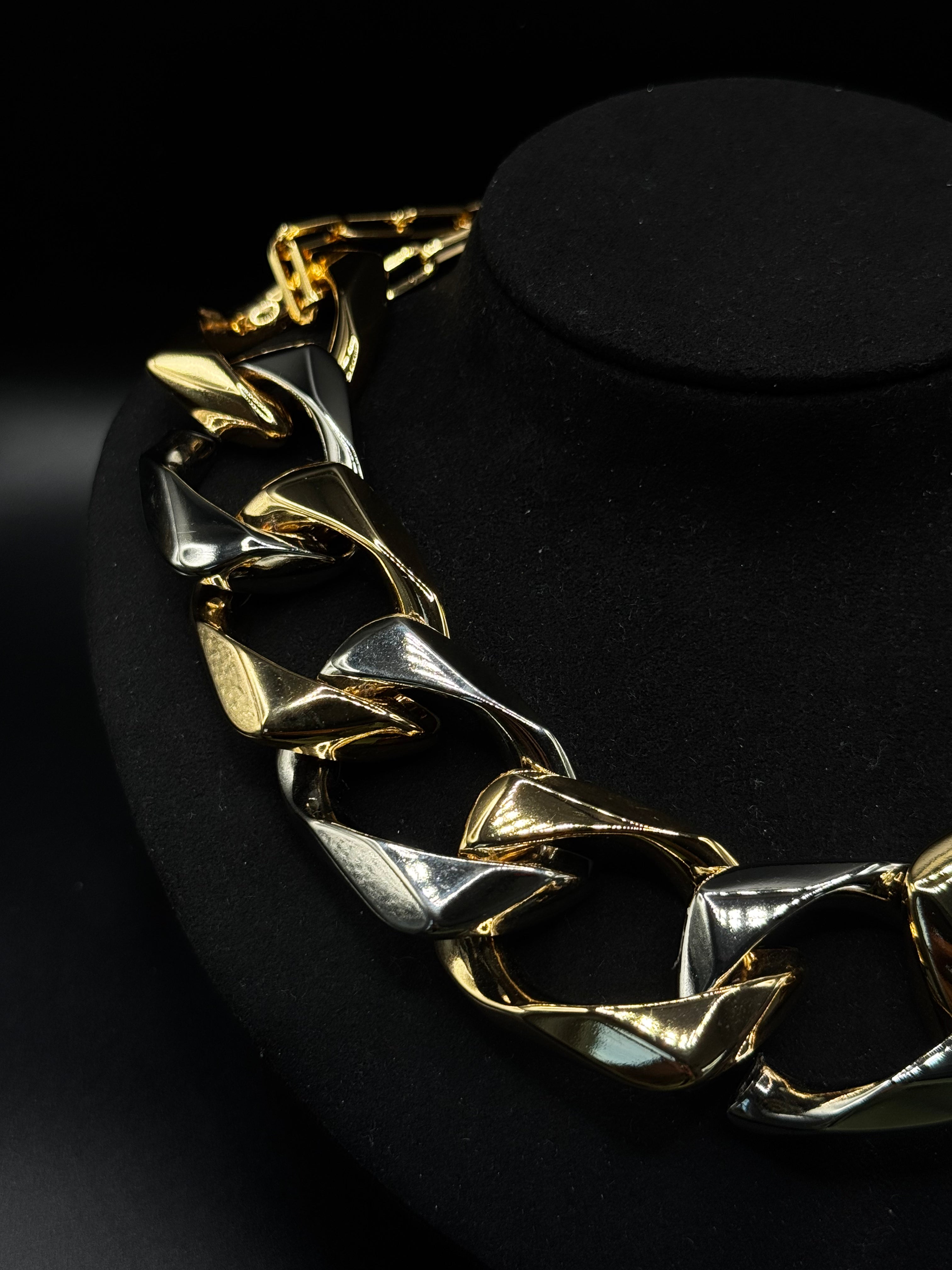 Maxi Link Necklace with Dual Plating