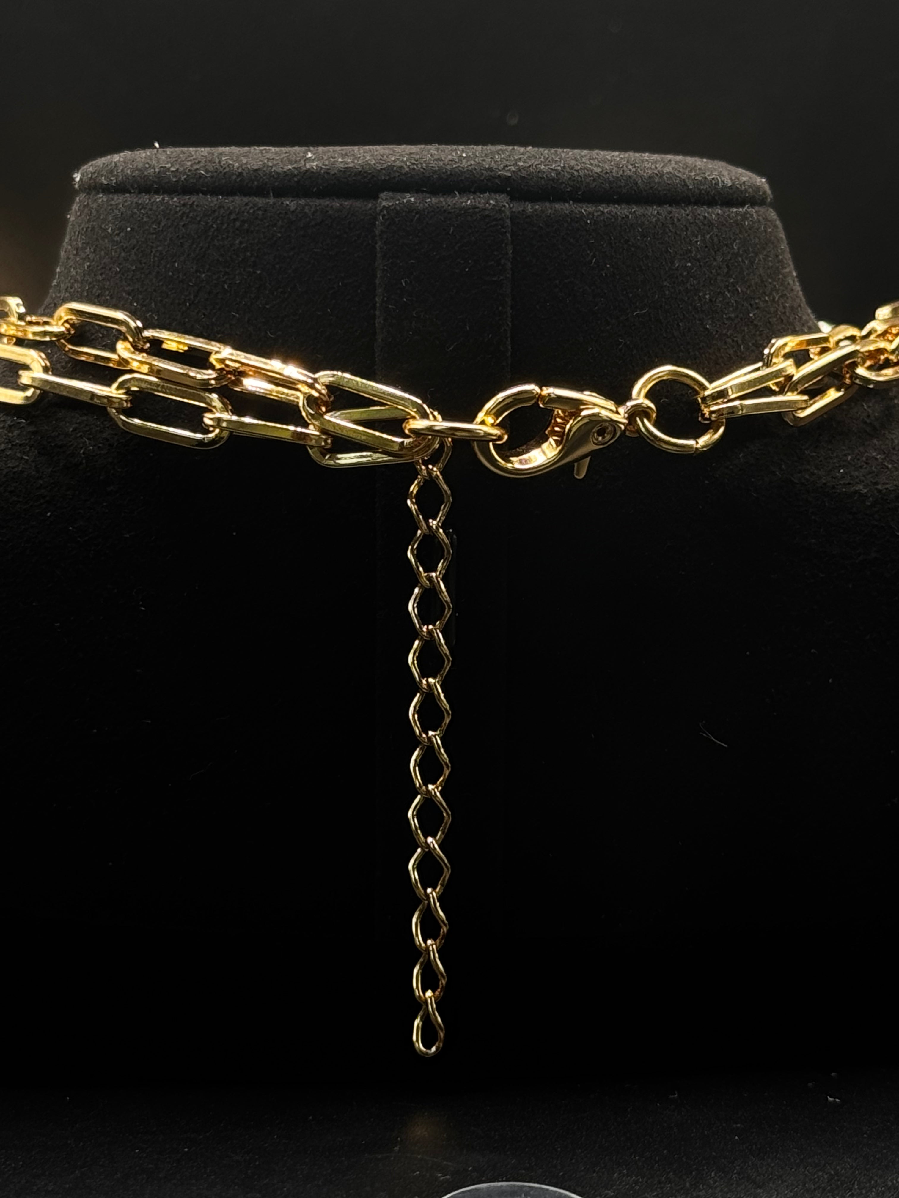Maxi Link Necklace with Dual Plating