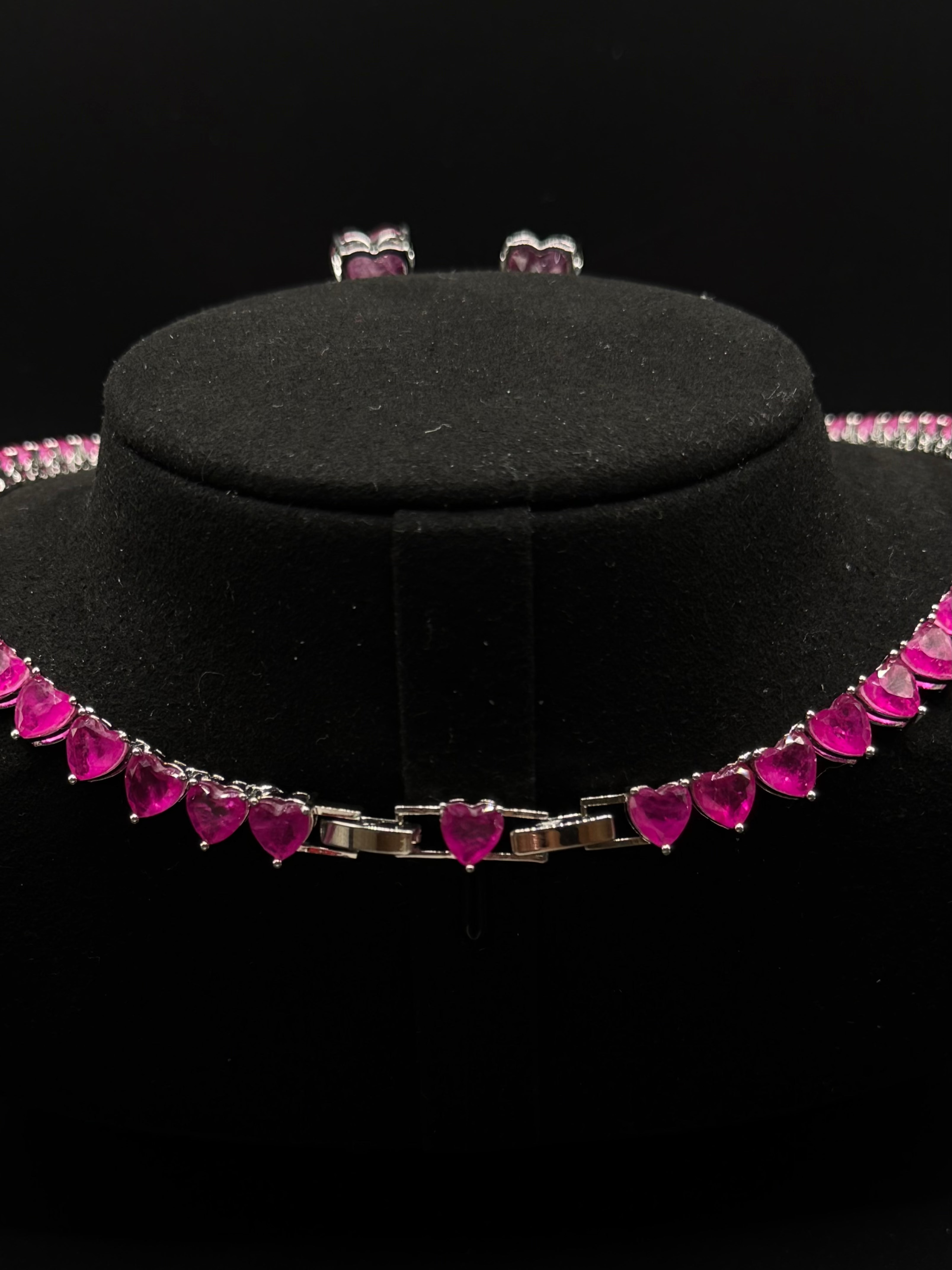 42cm Rhodium-Plated 4mm Sunlight Riviera Necklace - Color-Changing in Sunlight