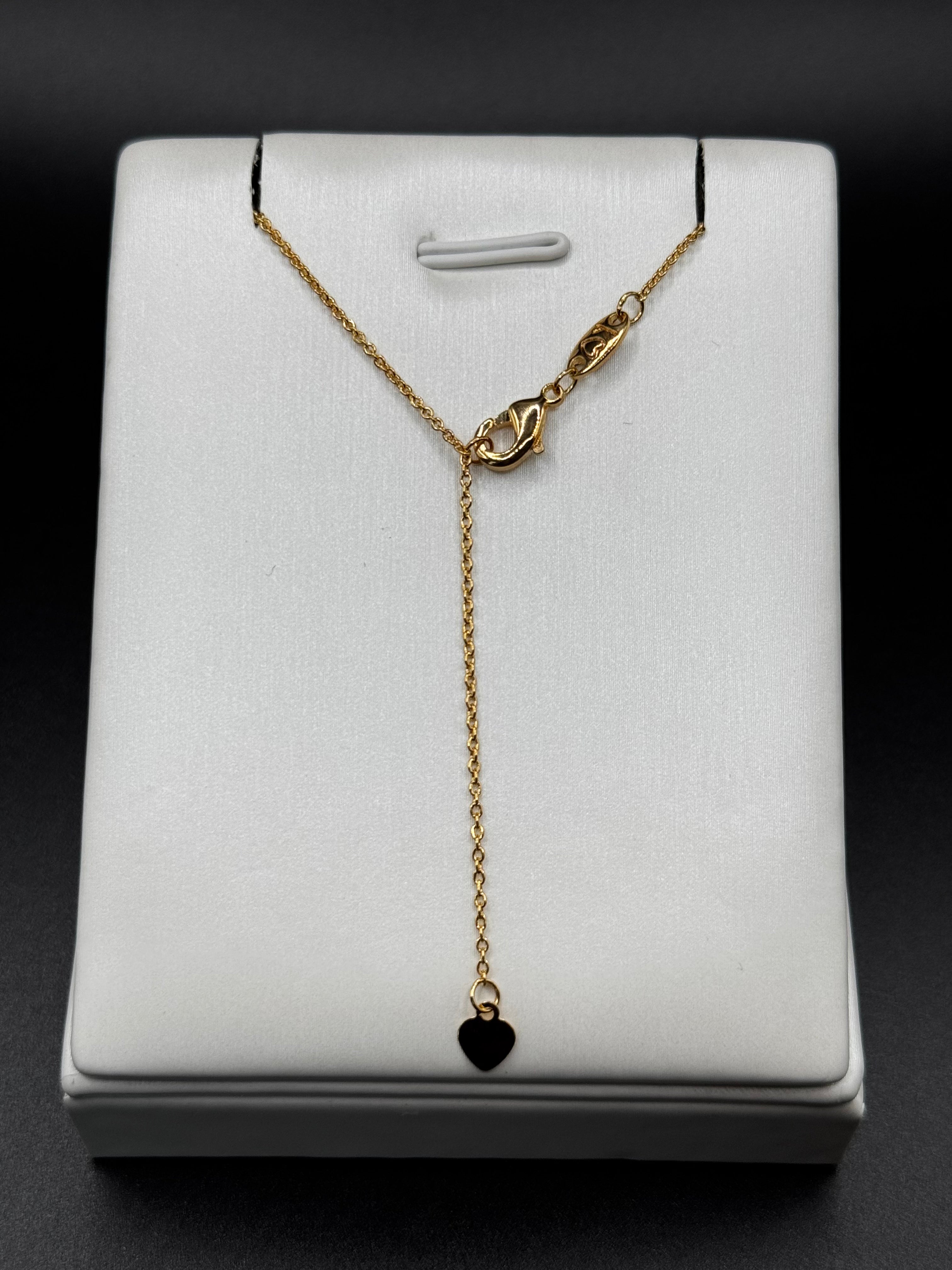 18k gold-plated jewelry set with a heart-shaped amethyst pendant