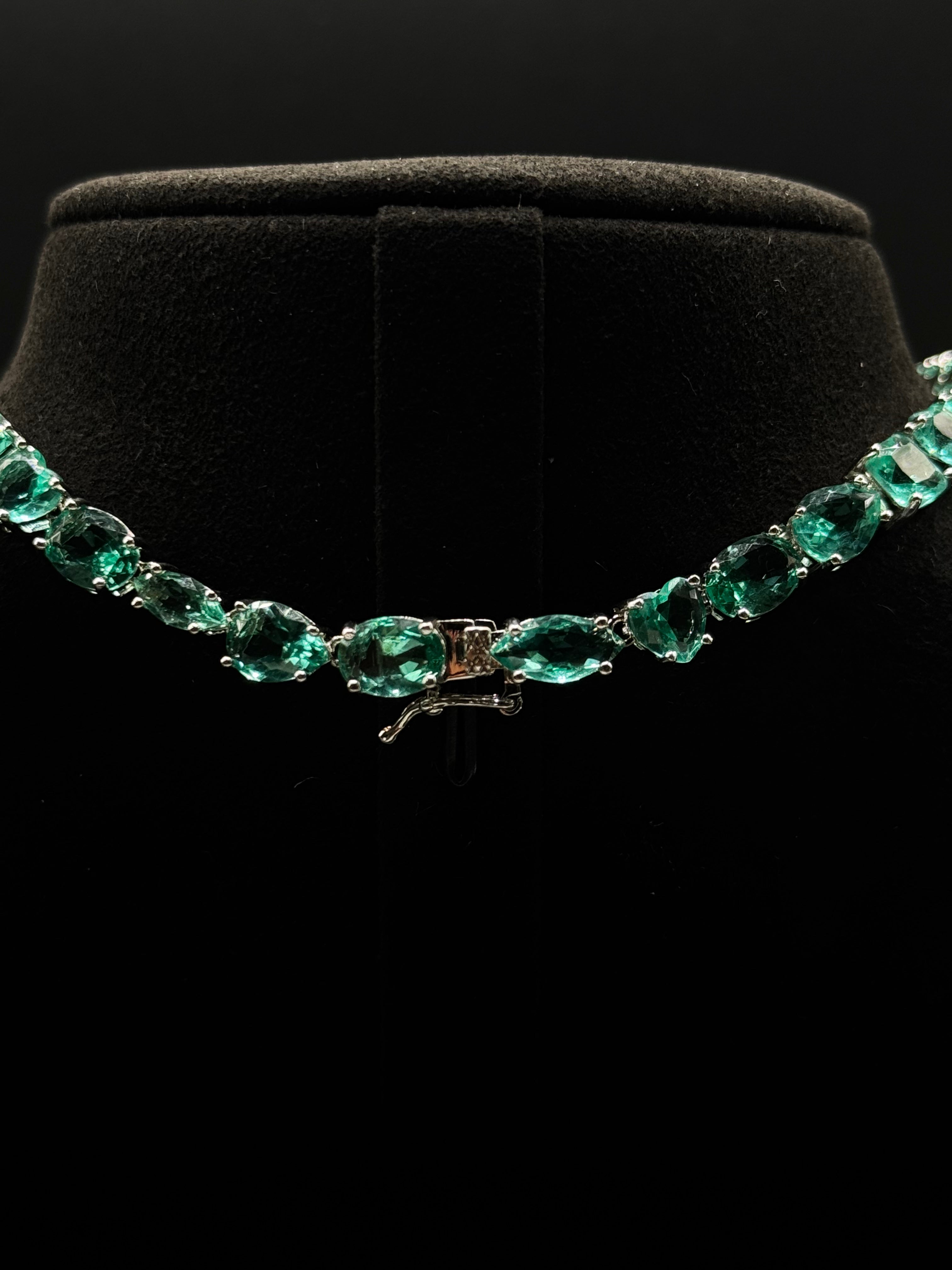 Luxury set with tourmaline zirconia in various stone shapes