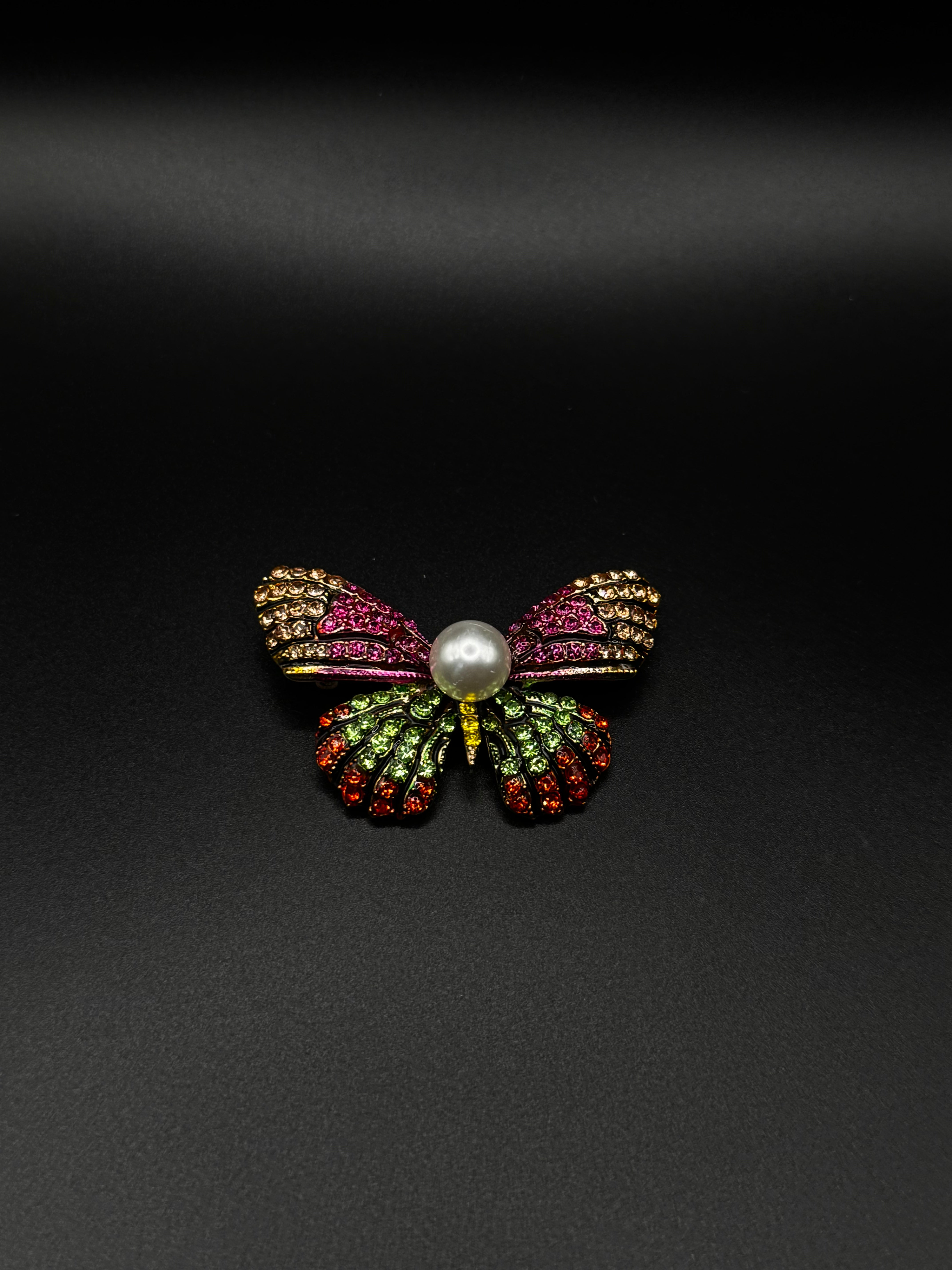 Multicolor Butterfly Brooch