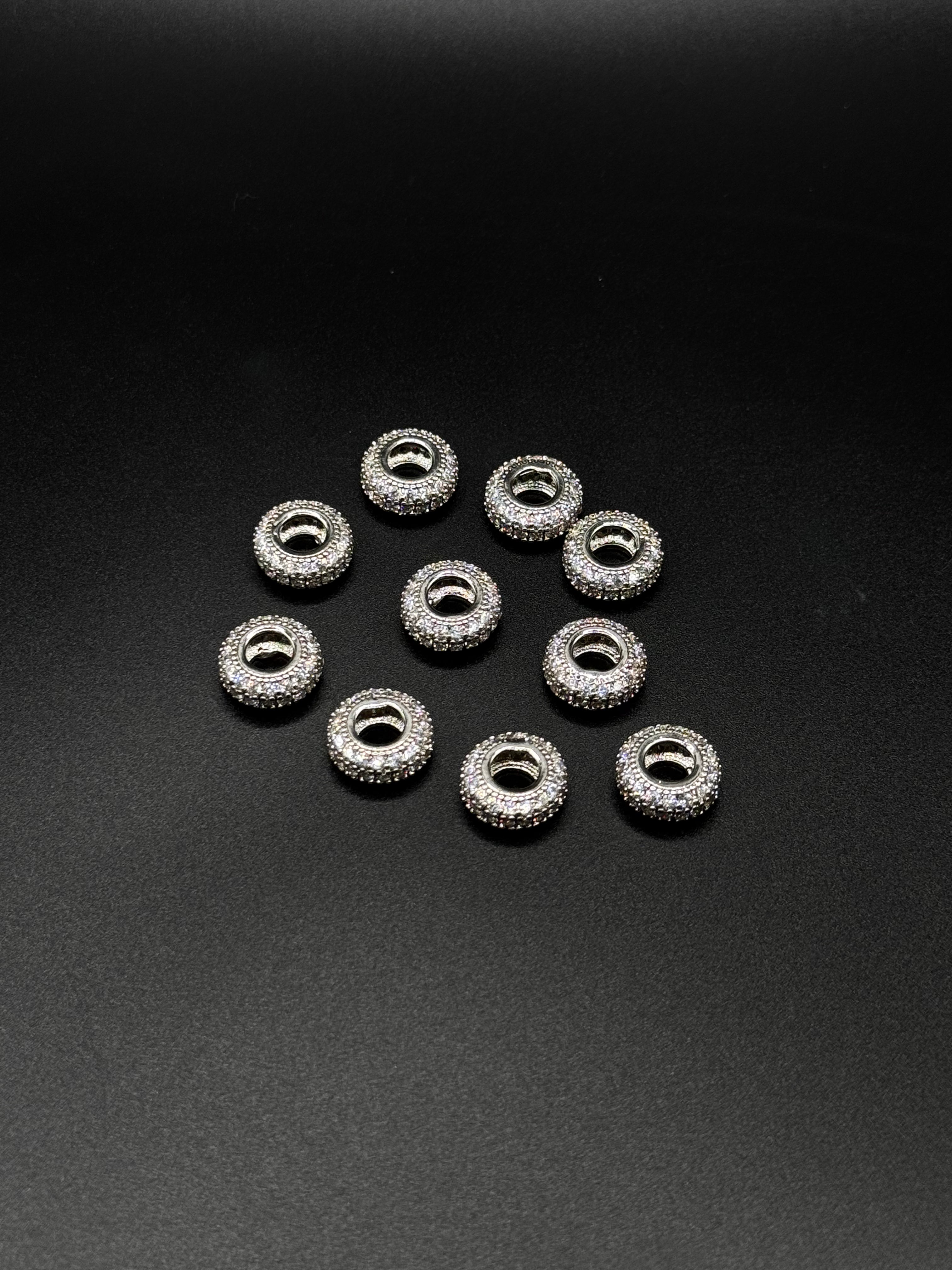 Rhodium-Plated Pendant Spacer