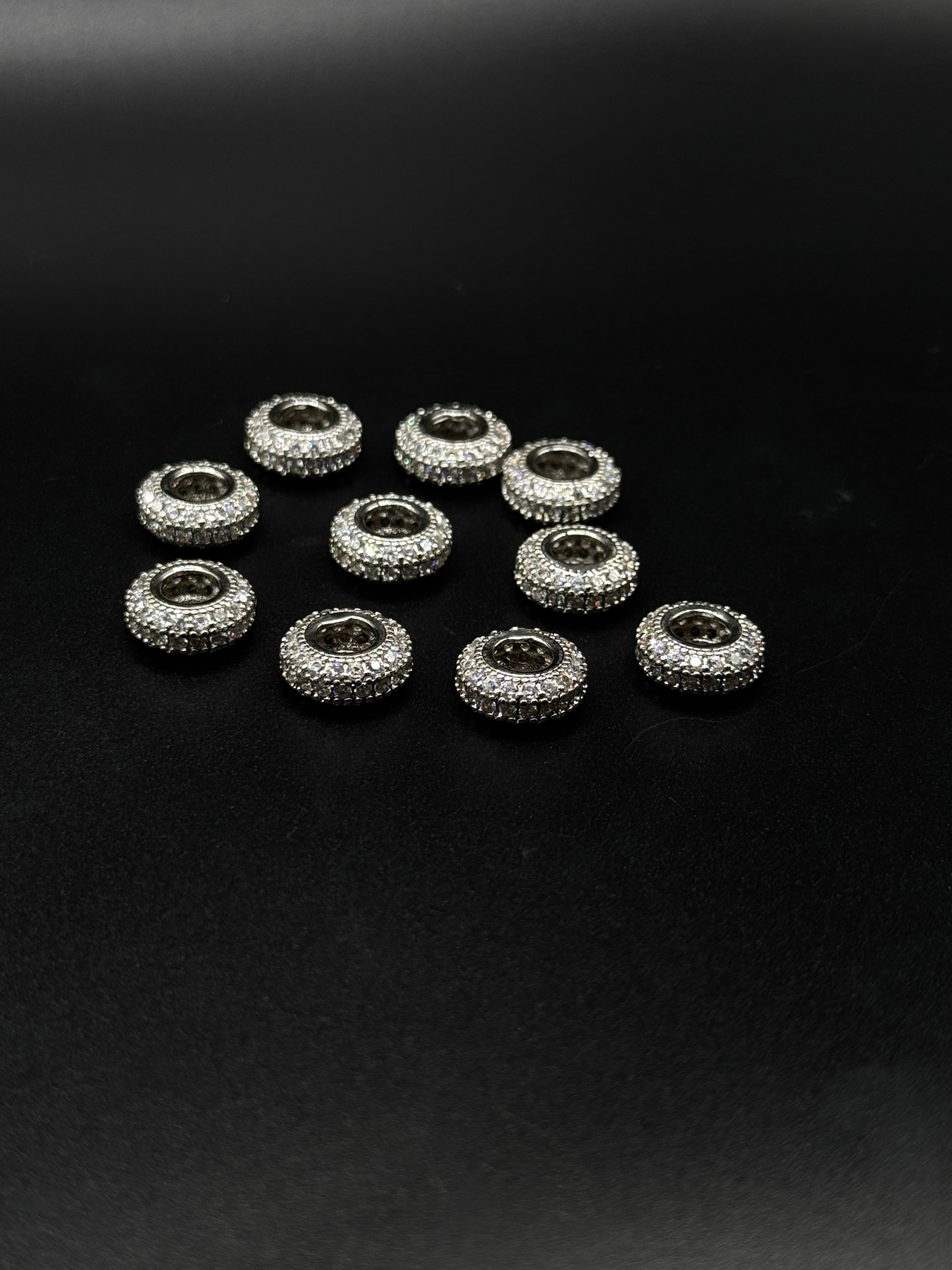 Rhodium-Plated Pendant Spacer