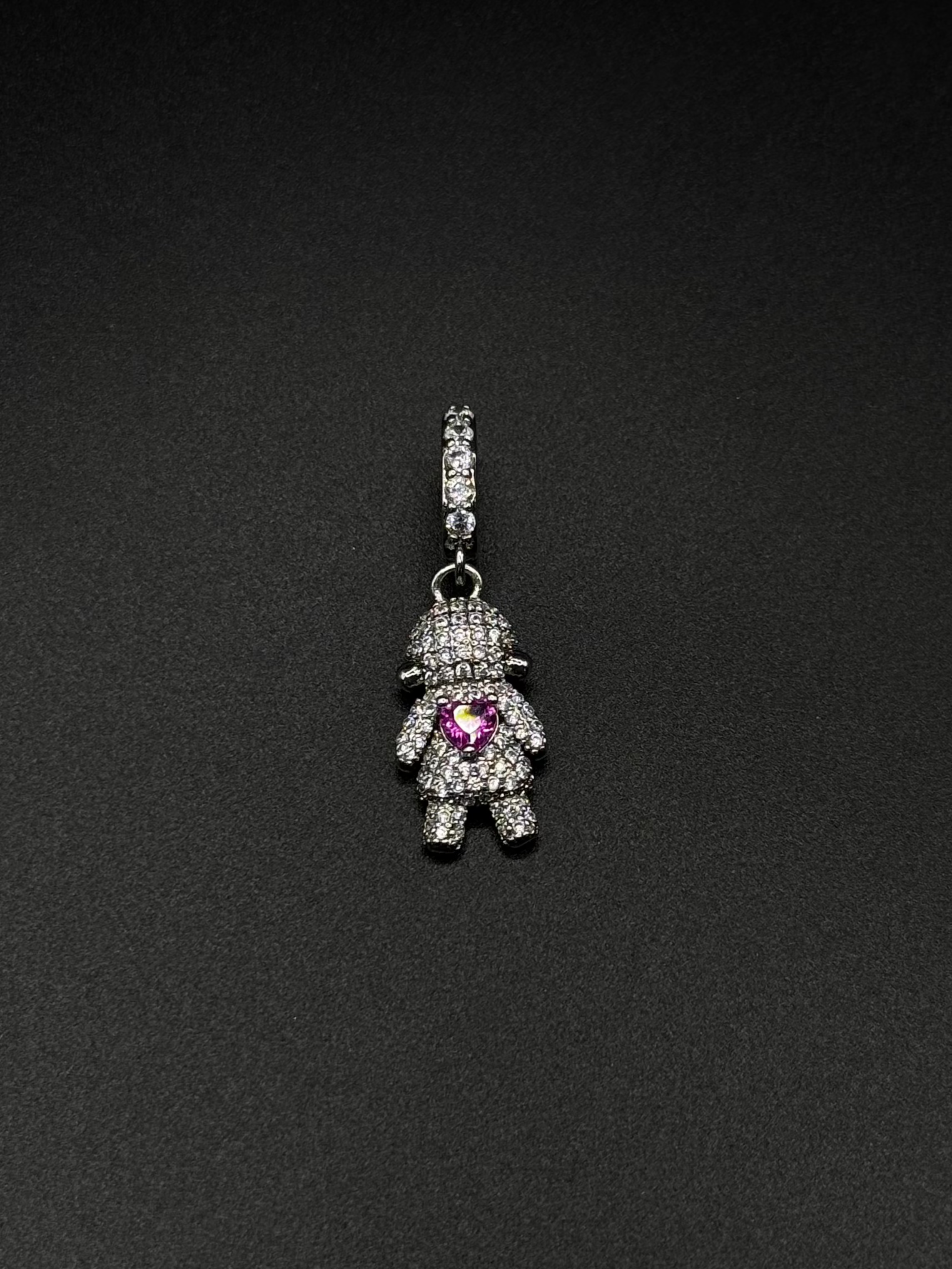 Rhodium-Plated Girl Pendant