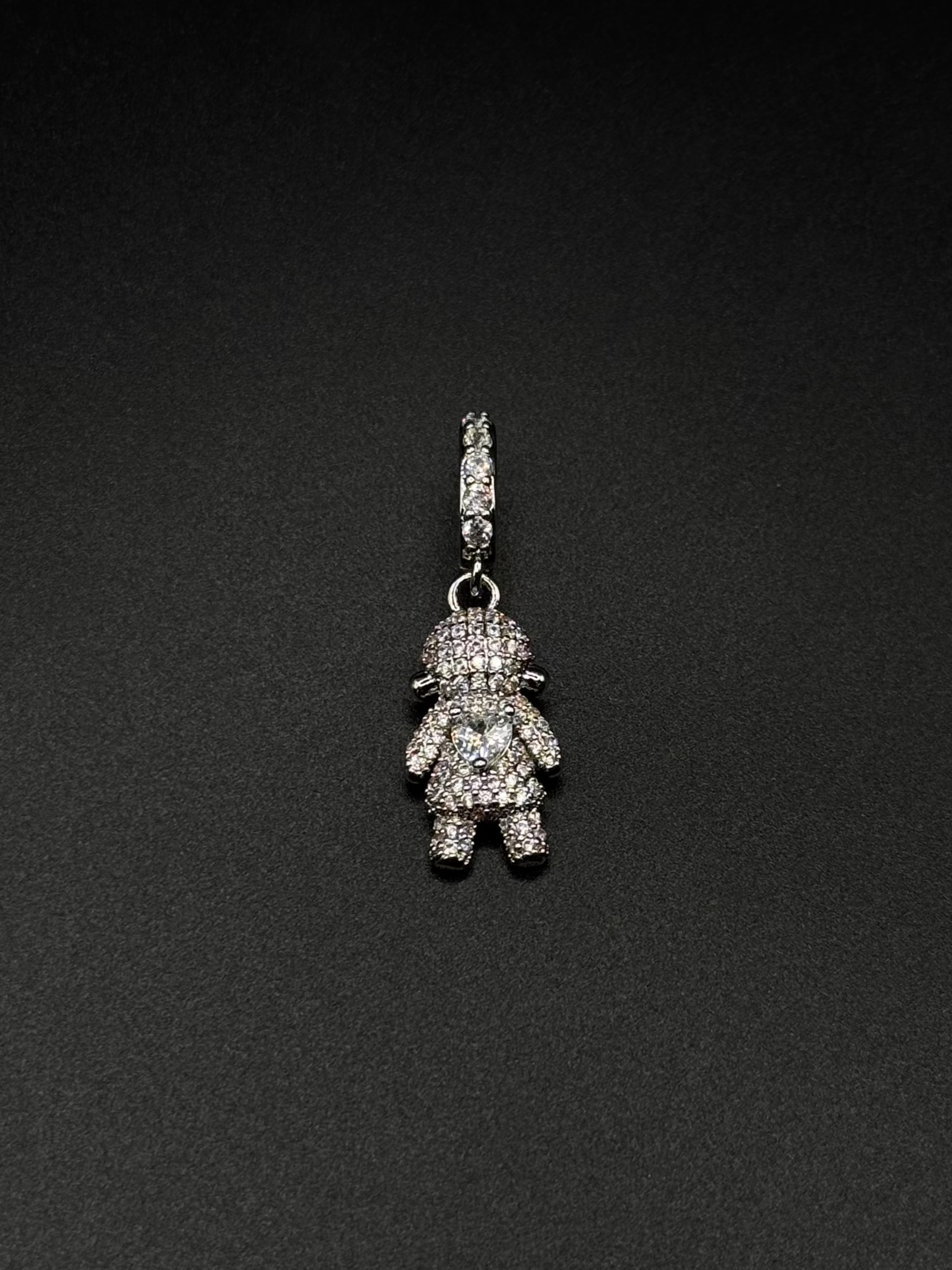 Rhodium-Plated Girl Pendant
