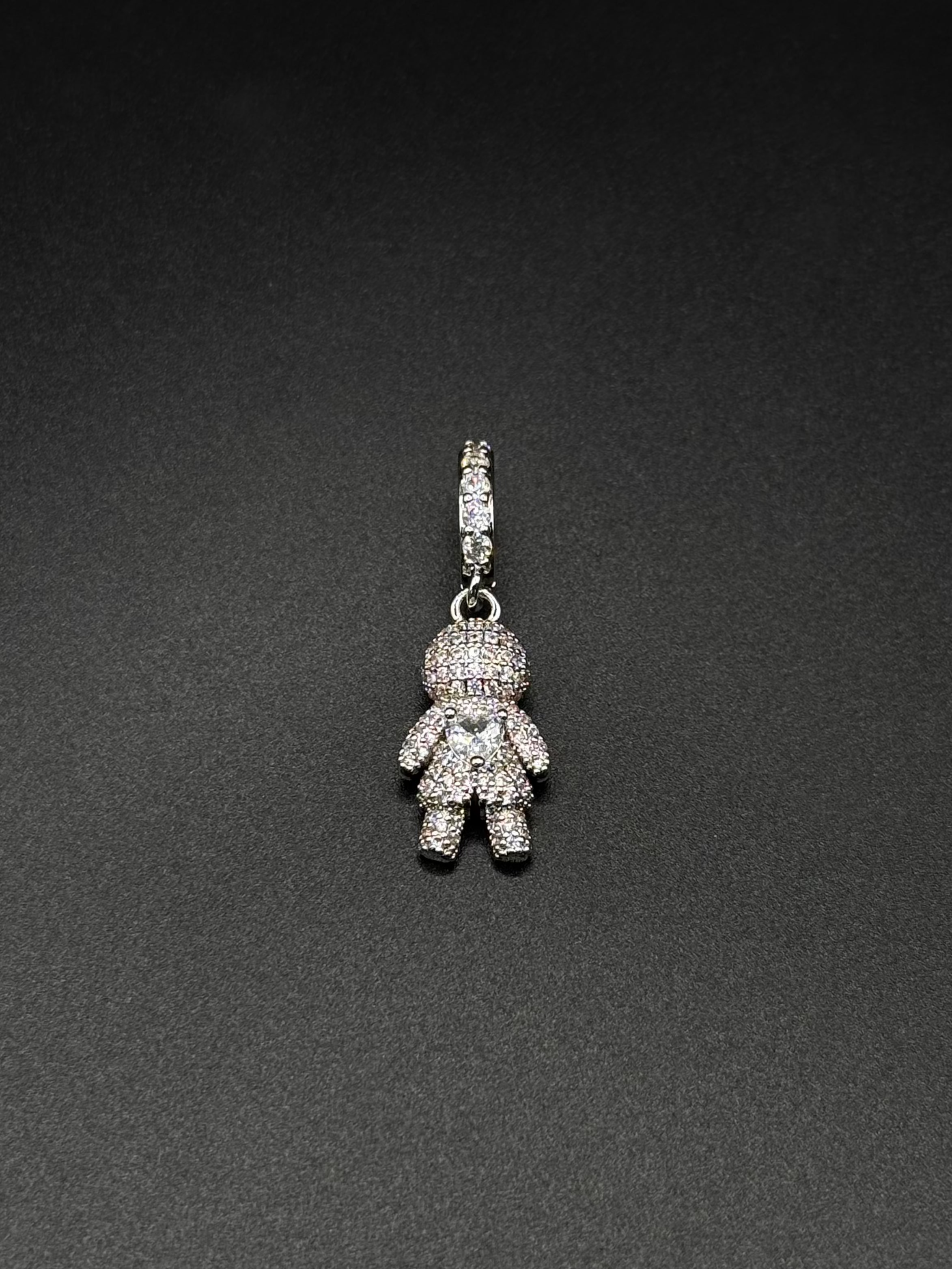 Rhodium-Plated Boy Pendant