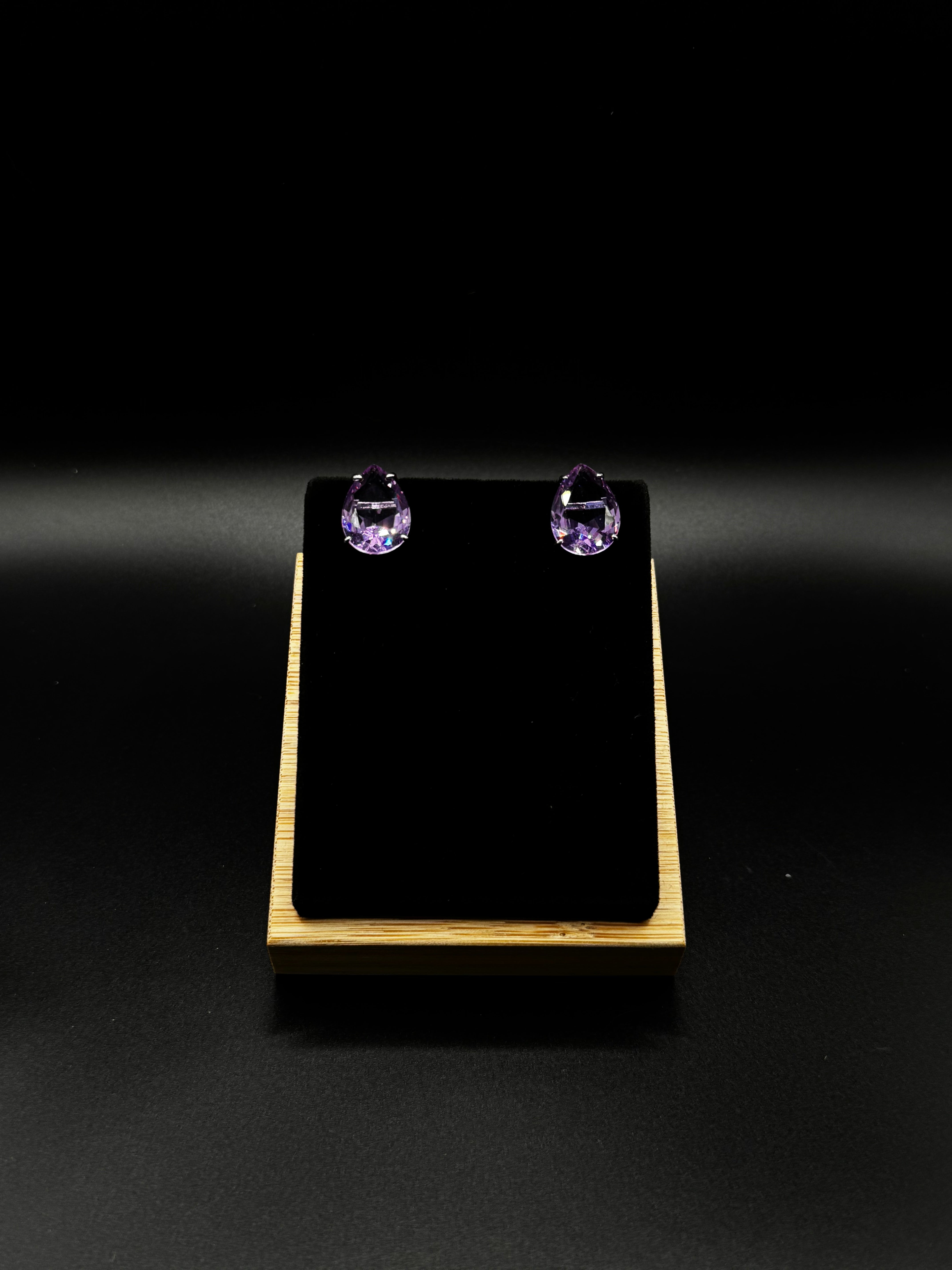 Amethyst Teardrop Earrings